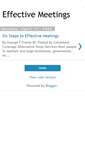 Mobile Screenshot of effectivemeetings.blogspot.com