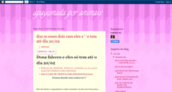 Desktop Screenshot of apaixonadaporanimais.blogspot.com