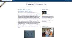 Desktop Screenshot of morrisonmemories.blogspot.com