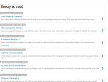 Tablet Screenshot of kenzyiscool.blogspot.com