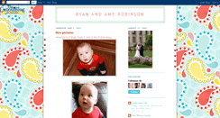 Desktop Screenshot of amyandryanrobinson.blogspot.com