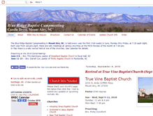 Tablet Screenshot of blueridgebaptistcampmeeting.blogspot.com