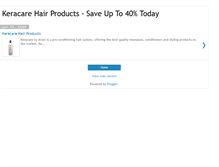 Tablet Screenshot of keracarehairproducts.blogspot.com