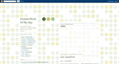 Desktop Screenshot of germanwordoftheday.blogspot.com