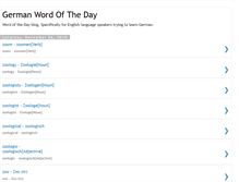 Tablet Screenshot of germanwordoftheday.blogspot.com
