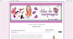 Desktop Screenshot of clubedamaquiagem.blogspot.com