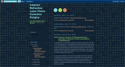 Desktop Screenshot of cataract-refractive-surgery.blogspot.com