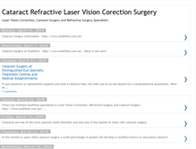 Tablet Screenshot of cataract-refractive-surgery.blogspot.com