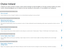 Tablet Screenshot of choiceireland.blogspot.com
