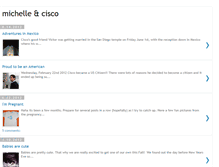 Tablet Screenshot of ciscoandmichelle.blogspot.com