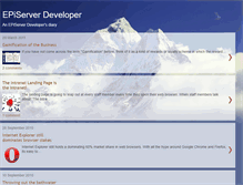 Tablet Screenshot of episerverdeveloper.blogspot.com