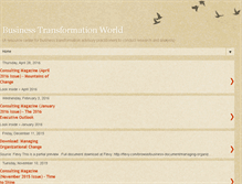 Tablet Screenshot of businesstransformationworld.blogspot.com