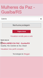 Mobile Screenshot of mulheresdapazguaiba.blogspot.com