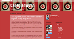 Desktop Screenshot of canadianwynn.blogspot.com