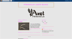 Desktop Screenshot of forskolan-axet.blogspot.com