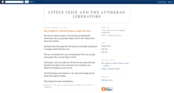 Desktop Screenshot of littleizzieandthelutheranliberators.blogspot.com