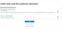 Tablet Screenshot of littleizzieandthelutheranliberators.blogspot.com