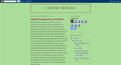 Desktop Screenshot of cedtechblog.blogspot.com