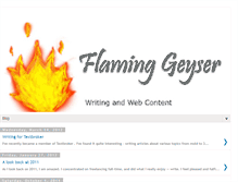 Tablet Screenshot of flaminggeyser.blogspot.com