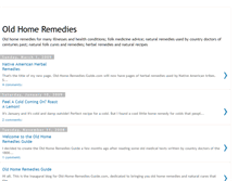 Tablet Screenshot of oldfolkremedies.blogspot.com