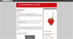 Desktop Screenshot of lafraisevidesondressing.blogspot.com