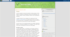 Desktop Screenshot of kickyourbrain.blogspot.com