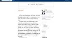 Desktop Screenshot of partlyfiction.blogspot.com