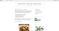 Desktop Screenshot of naturalwayofhealing.blogspot.com