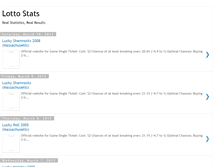 Tablet Screenshot of lottostats.blogspot.com