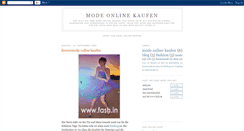 Desktop Screenshot of mode-online-kaufen.blogspot.com