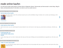 Tablet Screenshot of mode-online-kaufen.blogspot.com
