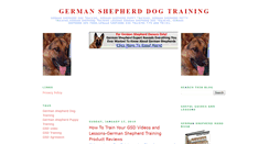 Desktop Screenshot of germanshepherda2z.blogspot.com