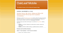 Desktop Screenshot of oakleafmobile.blogspot.com