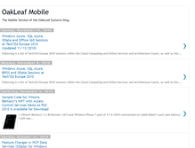 Tablet Screenshot of oakleafmobile.blogspot.com
