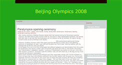 Desktop Screenshot of beijing-olympics-updates.blogspot.com