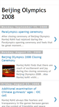 Mobile Screenshot of beijing-olympics-updates.blogspot.com