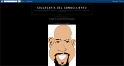 Desktop Screenshot of ciudadaniadelconocimiento.blogspot.com