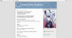 Desktop Screenshot of analisiscriticodeldiscurso.blogspot.com