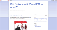 Desktop Screenshot of dokunmatikpanelpc.blogspot.com