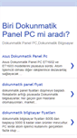 Mobile Screenshot of dokunmatikpanelpc.blogspot.com