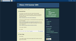 Desktop Screenshot of hst1010summer2005.blogspot.com