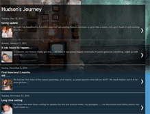 Tablet Screenshot of hudsonsjourney.blogspot.com