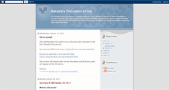 Desktop Screenshot of metadatadiscuss.blogspot.com