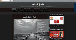 Desktop Screenshot of nikhiljoshi2007.blogspot.com