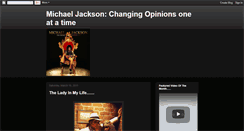 Desktop Screenshot of michaeljackson-opinions.blogspot.com