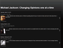 Tablet Screenshot of michaeljackson-opinions.blogspot.com