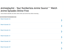 Tablet Screenshot of animeplaylist.blogspot.com