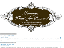 Tablet Screenshot of mommywhats4dinner.blogspot.com