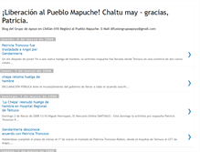 Tablet Screenshot of liberacionpueblomapuche.blogspot.com