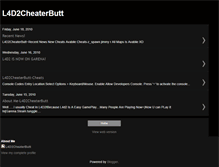 Tablet Screenshot of l4d2cheaterbutt.blogspot.com